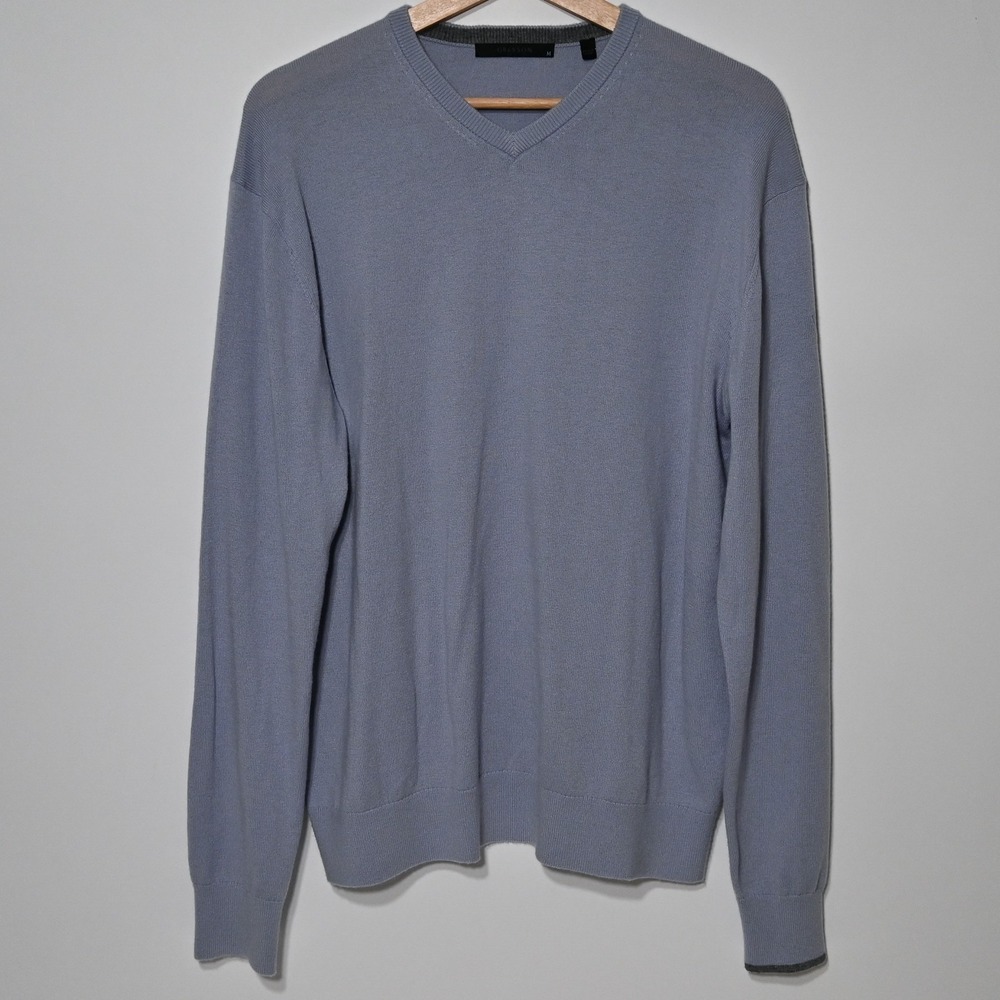 GREYSON Sweater Mens M Merino Wool Blend Long Sleeve Pullover Gray